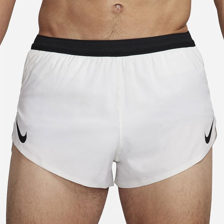 Nike Aeroswift Color Block Logo Fitness Shorts Men Shorts White FN3349-121