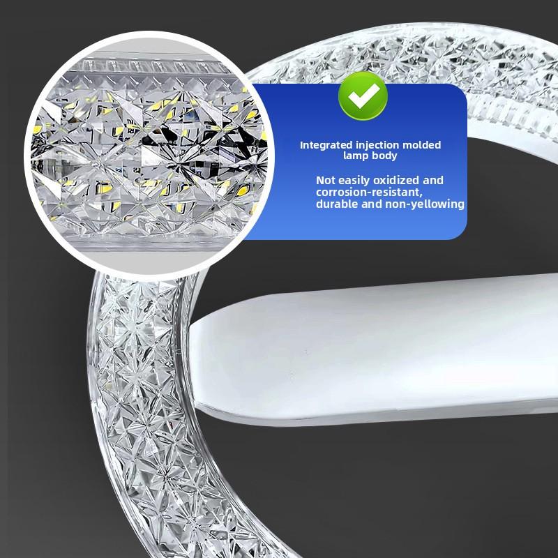 Wide Pressure 85V-265V Acrylic E27 Screw Round Square Energy-saving Led Bulb