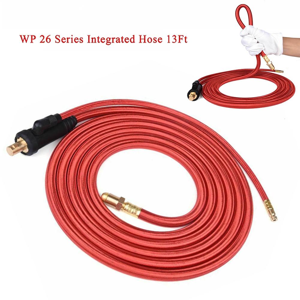 Buy Wp26 Quick Connect Tig Welding Torch Gaselectric Integrated Red Hose Cable Wire at