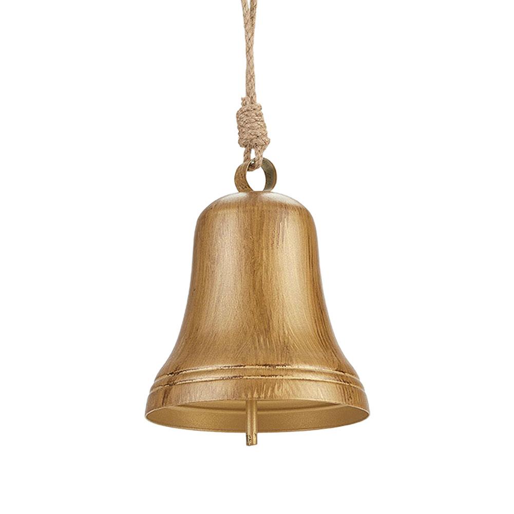 Multifunction Retro Bronze Jingle Hemp Rope Bells Christmas Ornaments Gift Wrap Loud Sound DIY Holiday Crafts Ornament