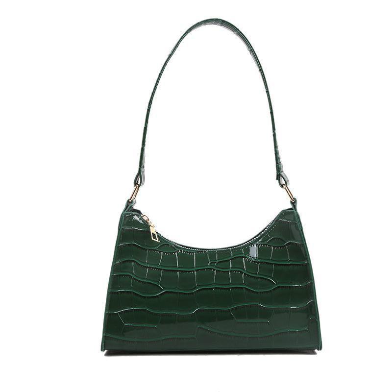 

Сумка для покупок в стиле ретро, повседневная женская сумка-тоут, наплечные сумки, женская кожаная однотонная сумка на цепочке для женщин зелёный