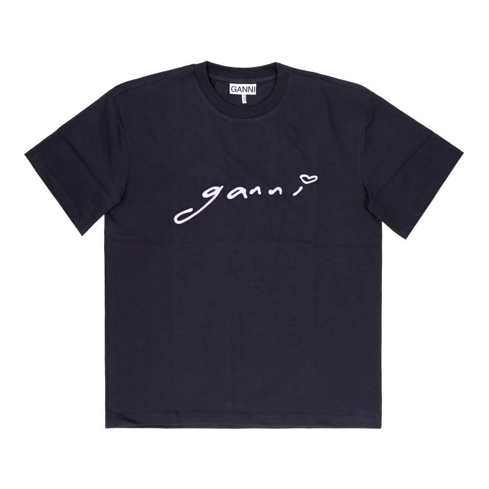 Ganni Women ScripT Logo T shirT 252 A1050187 A1050187 252 (XS)