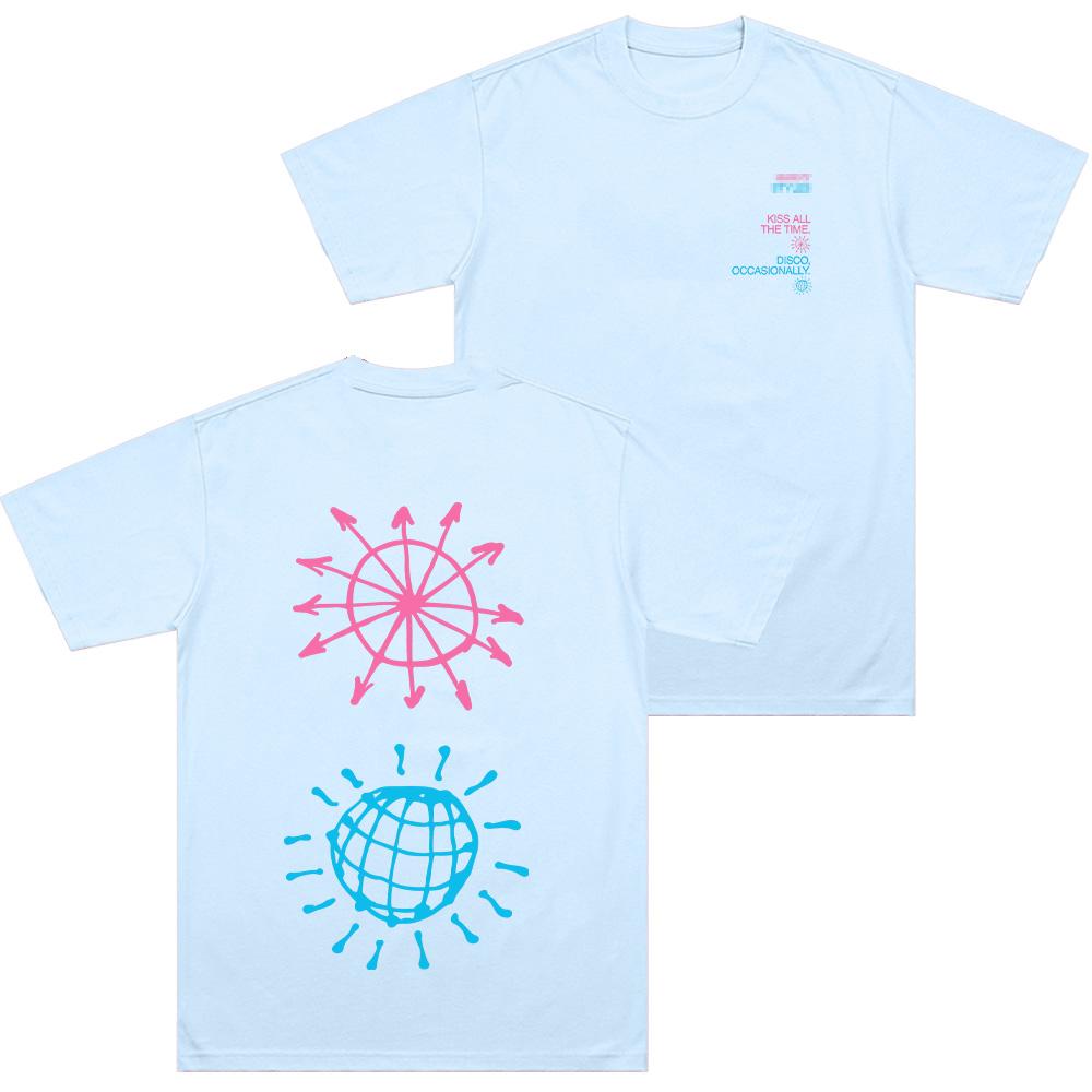 Kus de hele tijd. Disco Af en Toe Print T-shirt HarryStyle Muziek Katoenen Kleding Mannen Straat Casual Mode Top Unisex T-shirt