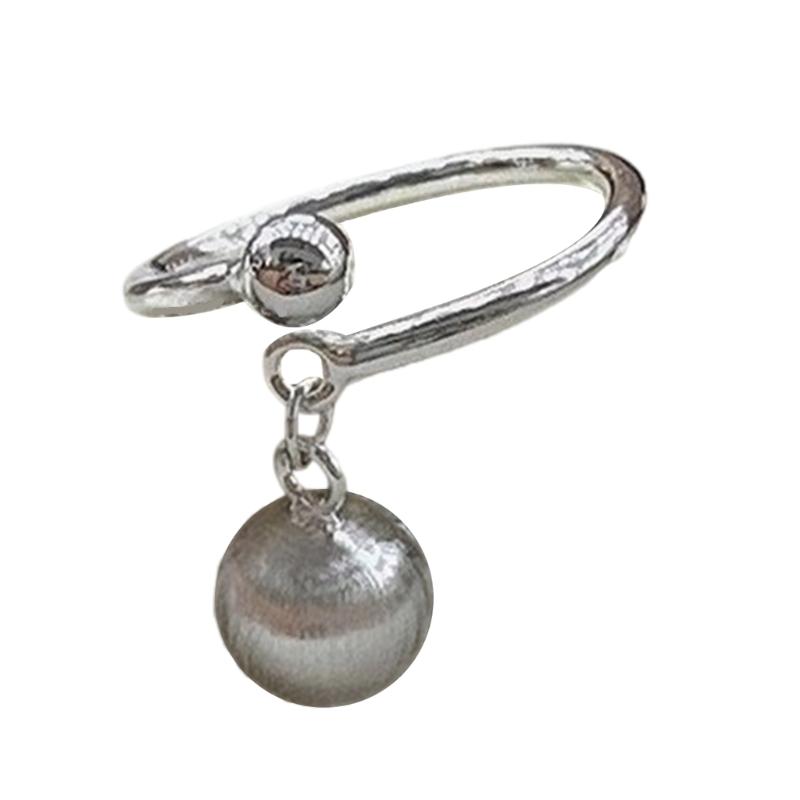 

Fashionable Open Ended Ring Unique Brushed Sphere/Cube Shape Ring Stylish Women Jewelry for Trendy Everyday Wear 1