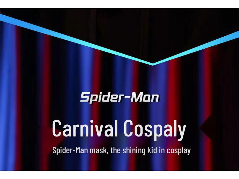 Spider-Man Electric Light-Up Mask - Miles Cosplay Halloween Toy Gift