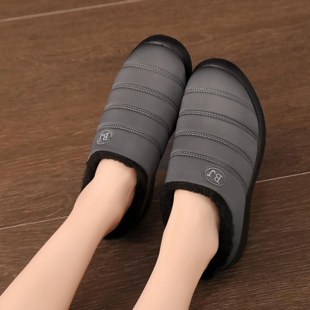 Waterproof, Cotton Slippers, Couple Style, Flat Shoes, Non Slip Shoes, Warm Shoes, Home Shoes, Plus Size, Cotton Shoes