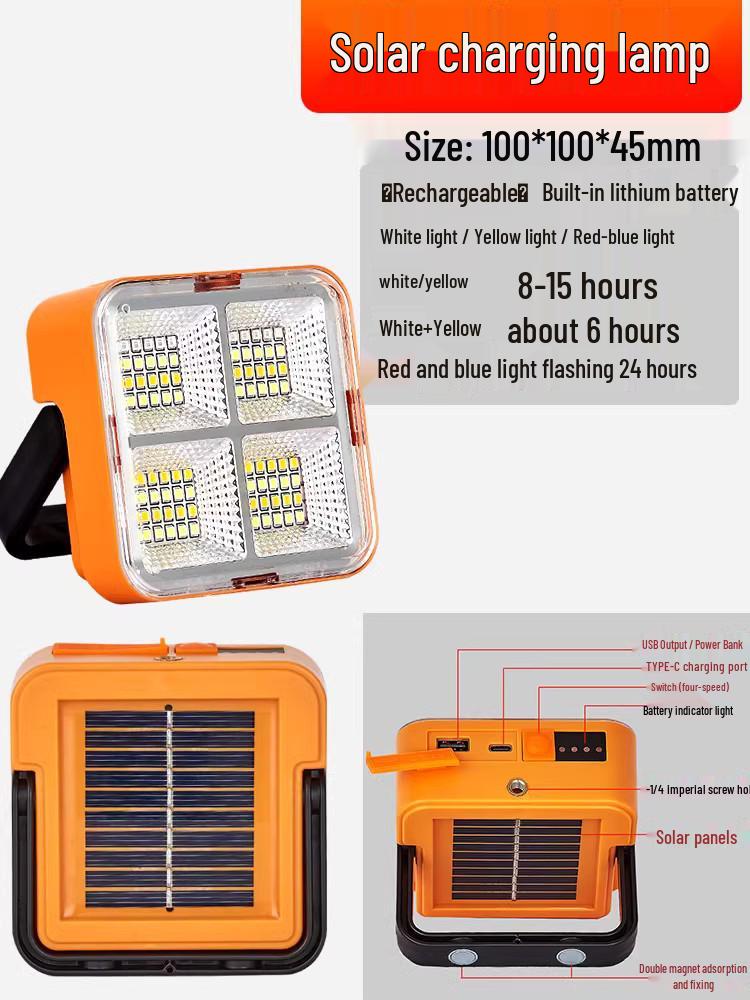 LED Waterproof Outdoor Stall & Market Light Strip, Plug-in/Battery, 12V/24V, for Tricycle & Camping