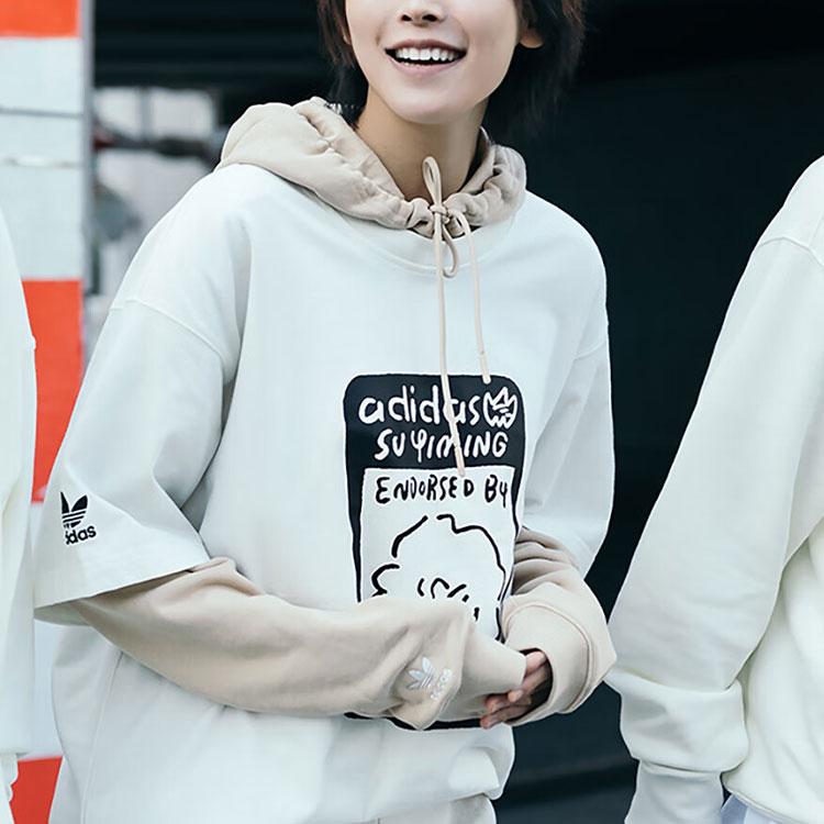 Adidas Originals Trefoil Collab Comic Portrait Print Short-Sleeve T-shirt Unisex Tops White IK4308