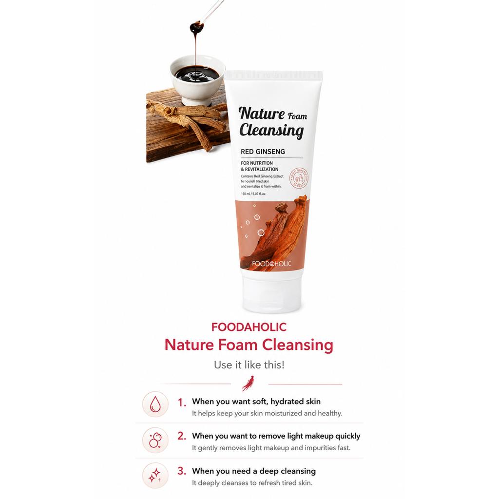 FoodaHolic Pure Collagen Nature-Infused Cleansing Foam 150ml