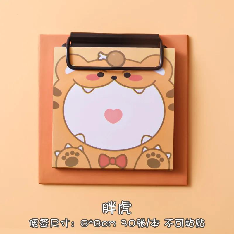 1 peça de clipe de quadro de desenho animado, livro de notas adesivas, estudante, menina, memorando, nota adesiva, estudo, escritório, papel de mensagem antiaderente