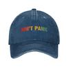 Don't Panic Baseball Caps Casual Distressed Denim Funny Political Quote Snapback Cap for Men Women Adjustable Caps Hat