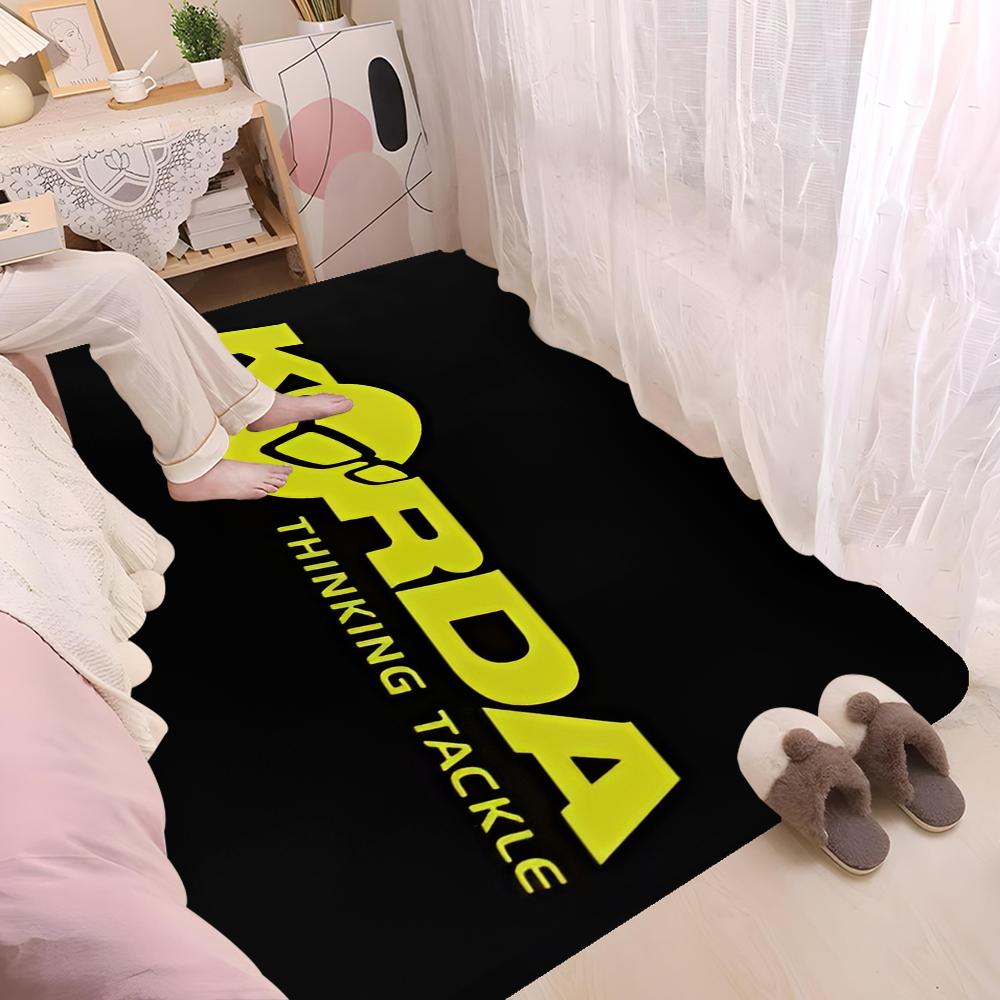 K-Korda F-Fishing Logo Floor Mat Non-Slip Laundry Room Mat Laundry Decor Balcony Child Living Room Household Carpets