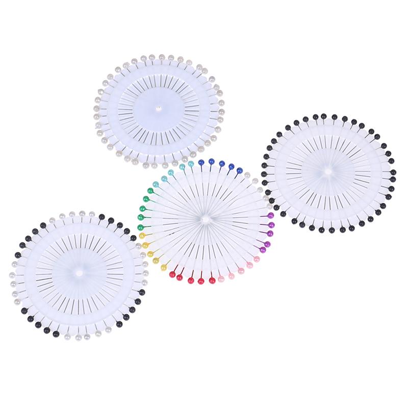 40Pcs Sewing Accessories Pearl Straight Head Pins Dressmaking Pear Corsage Pin
