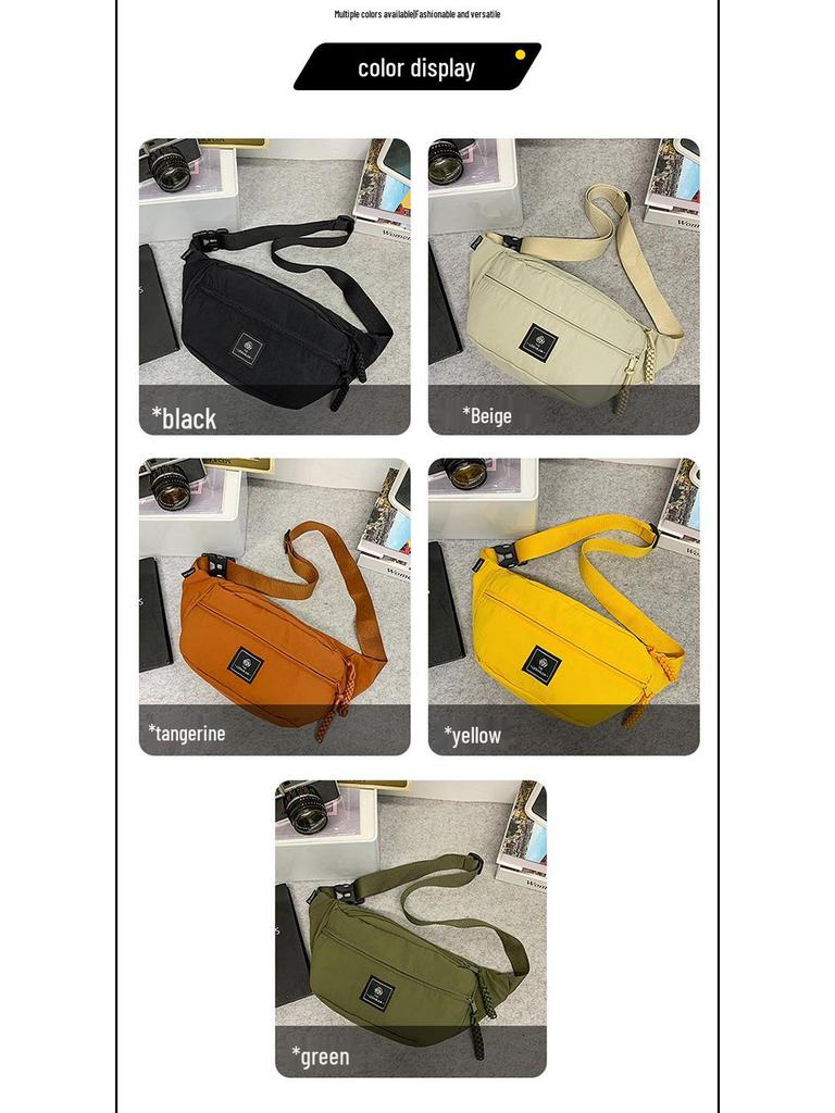 Damen Trendige Sport-Brusttasche - Japanische Lässige Umhänge- & Hüfttasche für Telefon - Stilvoller Kleiner Rucksack