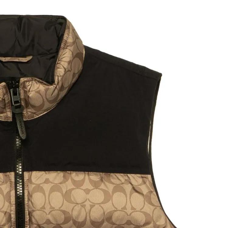 COACH Men Signature Down Vest Golden (Unisex) Down Jackets C5035 OFZ