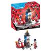 Playmobil 71864 marinette à scooter &amp; kagami, miraculous, 17 pièces, dès 5 ans