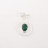 Green Onyx Gemstone 925 Stamped Silver Jewelry Pendant 1.4" For Anniversary Gift PP-57-17