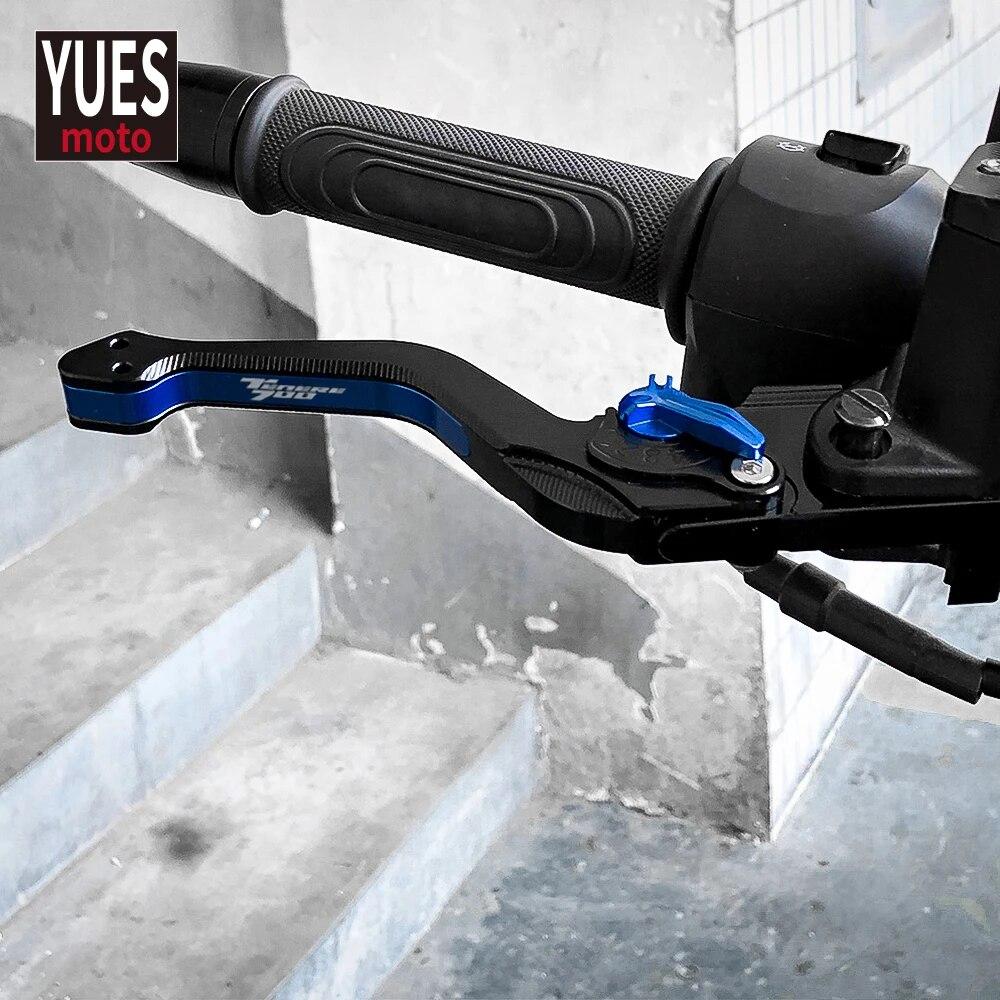 Moto Accessories Short CNC Adjustable Brake Clutch Levers 3D Rhombus New Levers For Yamaha Tenere 700 Tenere700