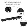 Wall Mounted Rack Space Saving Brooms Organizer Storage Solution for Bathroom
