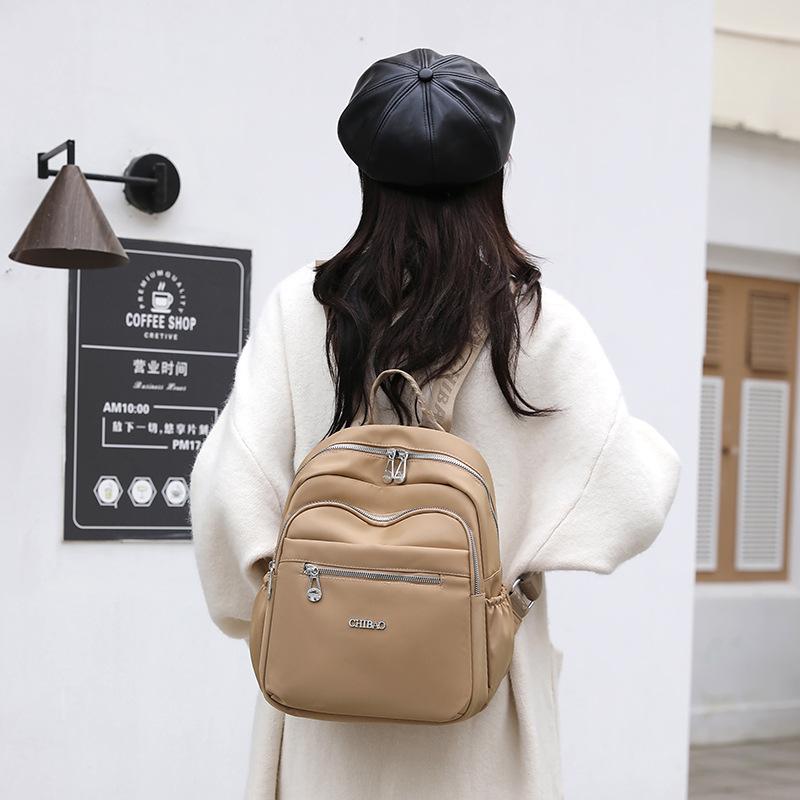 New Simple Women's Backpack Outdoor Versatile Commuter Travel Small Backpack Multi-compartment Storage College Student Schoolbag