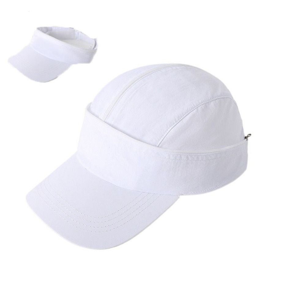 Quick Dry Women Sun Hat Solid Color Empty Top Hat Foldable Sunscreen Baseball Hat  Surfing
