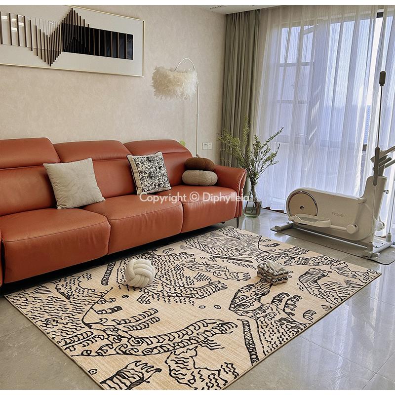 Diphylleia Italy Modern Abstract Mountain Tiger Carpet Premium Super Soft Throw Rugs Floor Mat For Villa el Office Farmhouse