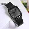 Square Dial Watch Quartz for Women, Casual Silicone Strap Wristwatch with Strap, Accurate Lightweight Wristwatch, Fashion Accessory Precise