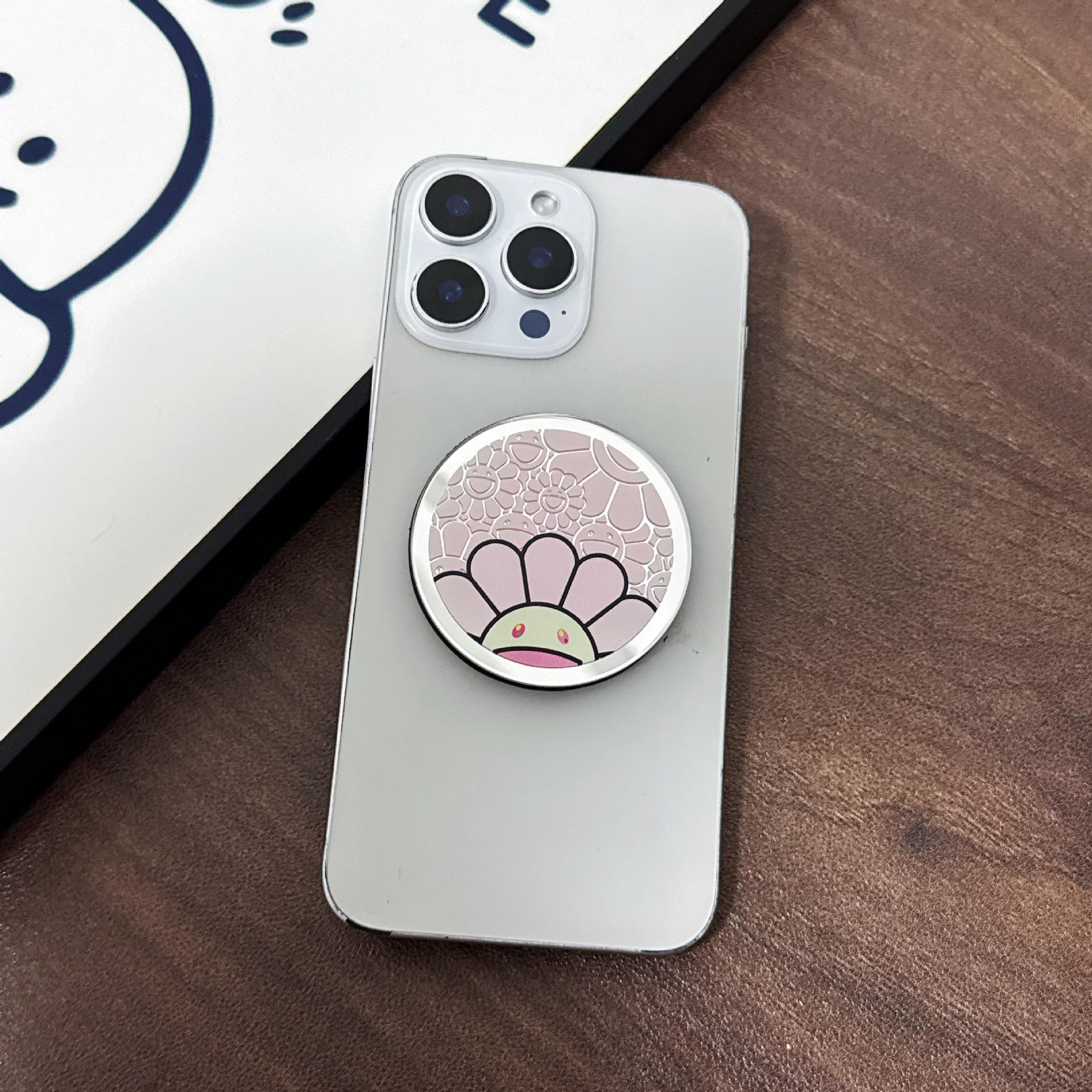 Cartoon Style Foldable Magnetic Phone Stand for Desktop and Home