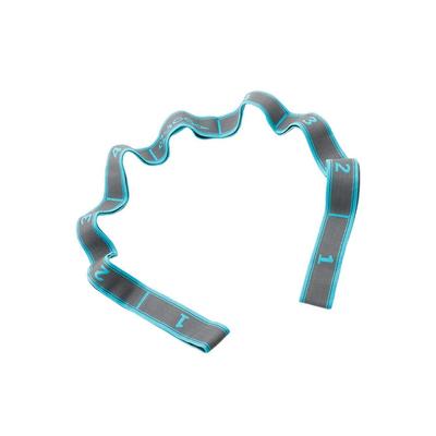 Yoga Zugband Fitness Dehnband Widerstandsschlaufe Blau 9 Schlaufen Bequem und Langlebig