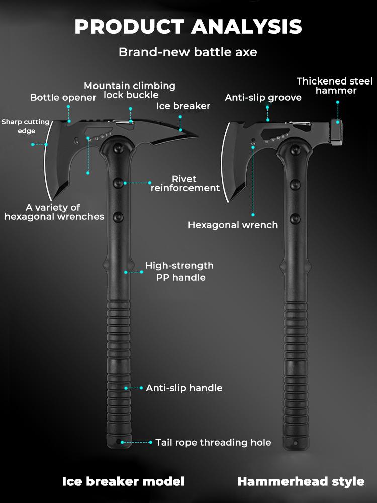 Outdoor Axe Camping Logging Cutting Axes Wild Survival Tourist Portable Tactical Multifunctional survival hatchet Tools