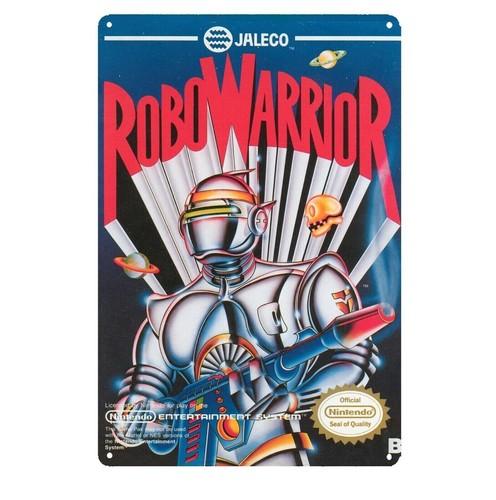Robowarrior Nes Retro Video Game Metal Poster Tin Sign 2030cmaluminum 20x30cm（7.8x11.8inch）