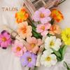 Simulated Tulips Bouquet Realistic Fake Flowers Home Decor Artificial Tulip Arrangement with Bendable Stems