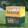 Collapsible Storage Bin with Lid Large Capacity Outdoor Folding Storage Box Thickened Plastic Container For Camping Picnic