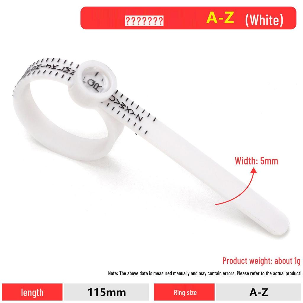 Ring Sizer with Magnifier Measuring Tape - Soft Belt-Style Finger Size Ruler Tool