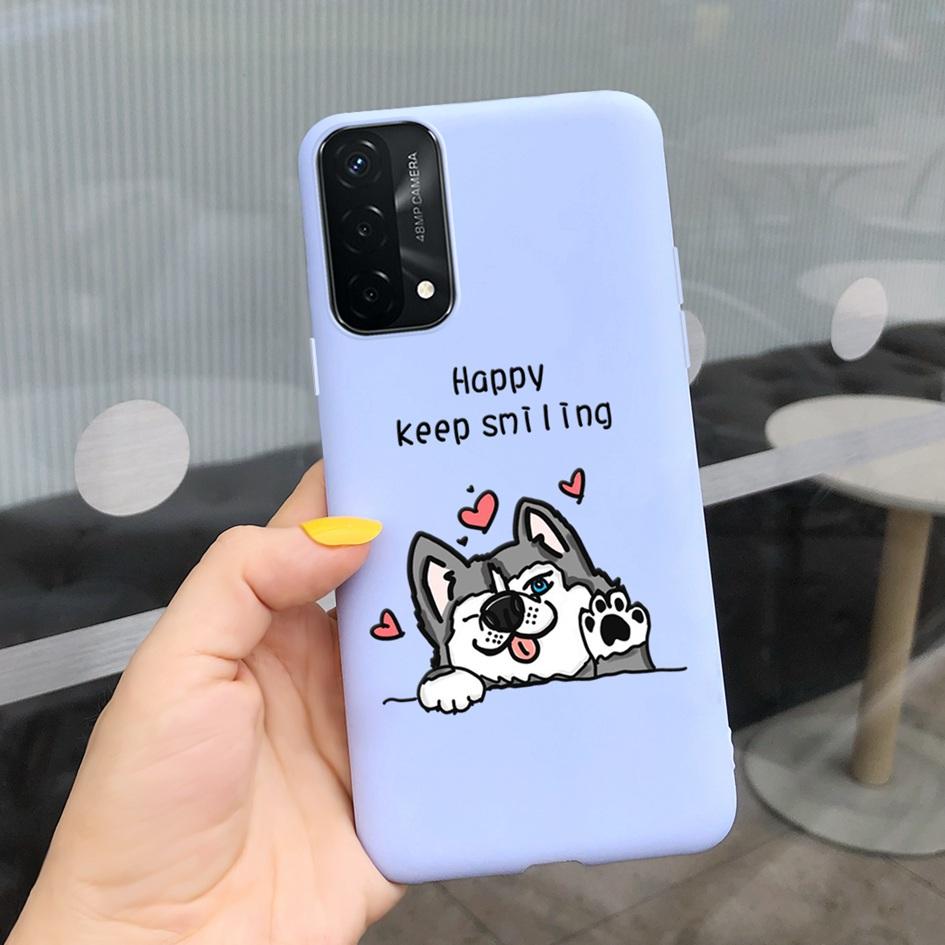 A74 Fodral För OPPO A74 CHP2219 Fodral Lyxigt Fjäder Dinosaurie Daisy Mönster Bakre Skydd För OPPO A74 5G CPH2197 A 74 Mjuk Capa
