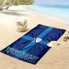 Custom Name V Print Beach Towel, Large Soft Quick Dry Towel for Beach Camping Swimming