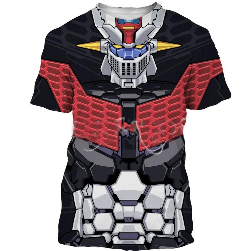 New fashion cool bell Mazinger Z Men_s3D printed T-shirt summer casual top