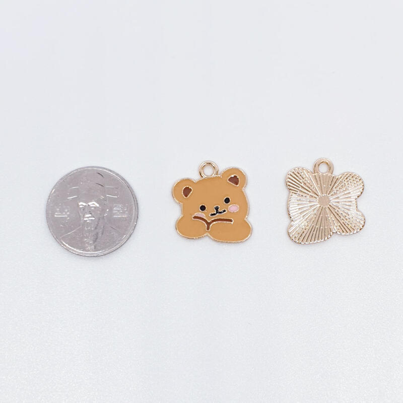 Shy Bear Keychain Metal Accessories Metal Making