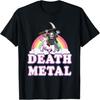 Death Metal T-Shirt Funny Rainbow Grim Reaper Unicorn Shirt T-Shirt