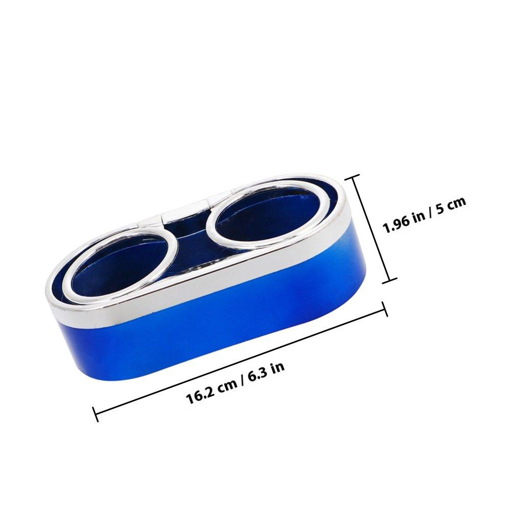 2 Τεμάχια Αυτοκινήτου Θήκη Ποτού Διπλή Θήκη Ποτηριών Αυτοκινήτου Ανθεκτική Βάση Δοχείου Ποτού για Κάθισμα Αυτοκινήτου Άνετο Περιβάλλον Οδήγησης