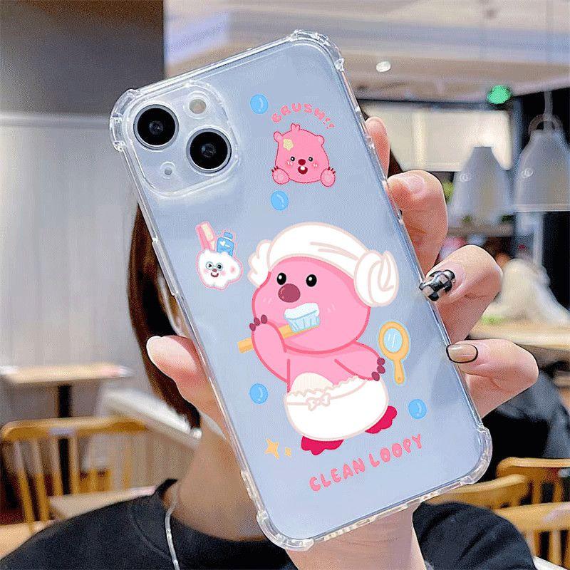 New Phone Case for Girls with Airbag Anti Fall Phone Case for Huawei for Apple Phone Protective Case, All Inclusive Transparent Airbag