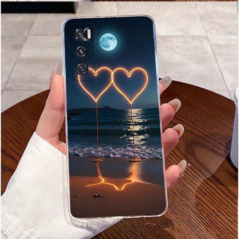For Vivo V20 SE Case V2022 V2023 Luxury Cute Love Rabbit Cover Clear Silicone TPU Phone Case For Vivo Y70 V20 SE V20SE Soft Bags