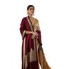 Women Firoza Kashmiri Aari Embroidery Stole (Size: 71X203 CM)