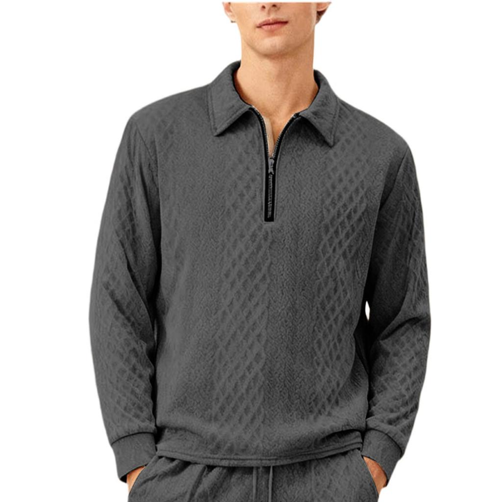 Men's  Leisure  Fashion  Monochrome  Shirt  Upper Garment