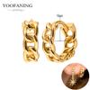 925 Silver Ear Needle Fashion Light Luxury Gold hoop earrings Classic Retro Collection earrings for women Jewelry Gift