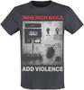 Add Violence Nine Inch Nails TShirt Unisex Unisex Vintage Metal Rock Band Graphic Tee Cotton Summer Streetwear Top