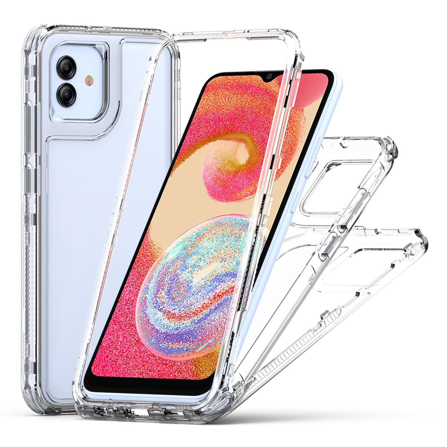 

For Samsung Galaxy A04e 4G/F04 4G/M04 4G Case Acrylic+TPU Clear Phone Cover A