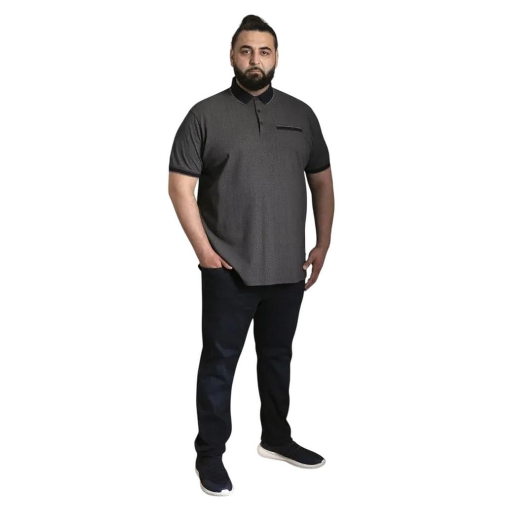 Duke Mens D555 Scarborough All-Over Print Kingsize Polo Shirt