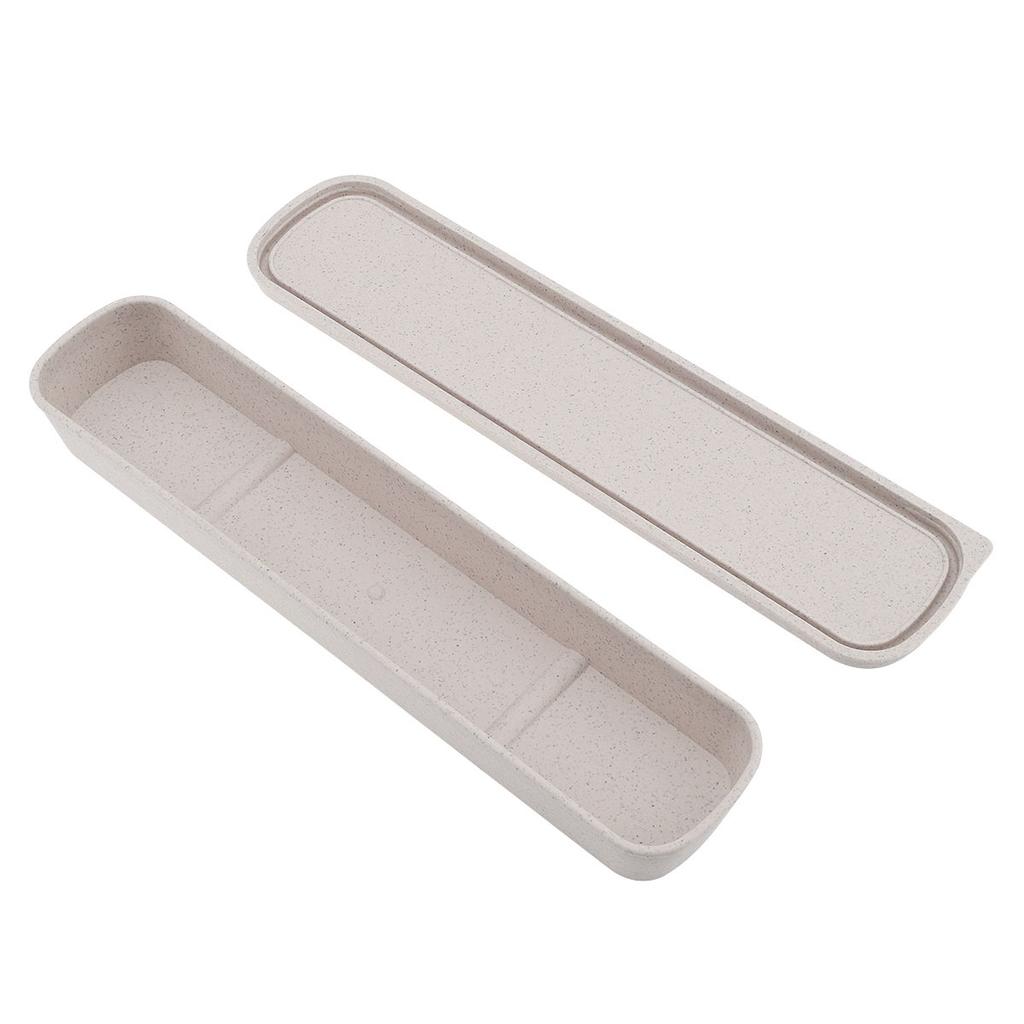25cm Exquisite Workmanship Split Type Wheat Straw Tableware Box 3 Color For Dinnerware Boxes Picnics Dinnerware Box