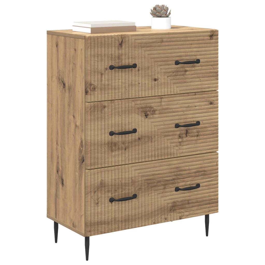 Artisan Oak Drawer Cabinet 66 X 34.5 X 89.5 Cm